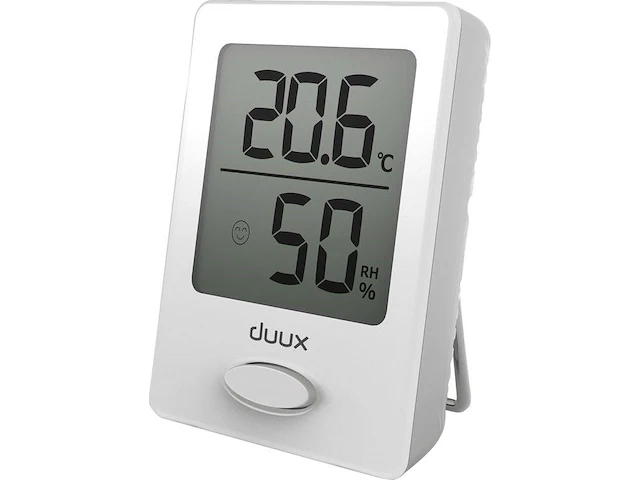 Duux sense thermometer + hygrometer binnen - inclusief batterij - magnetisch - wit - afbeelding 1 van  3