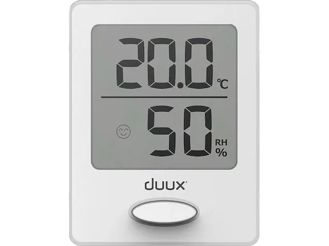 Duux sense thermometer + hygrometer binnen - inclusief batterij - magnetisch - wit - afbeelding 2 van  3