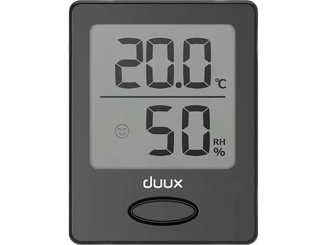 Duux sense thermometer + hygrometer binnen - inclusief batterij - magnetisch - zwart - afbeelding 2 van  3
