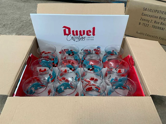 Duvel doos bierglazen (20x) - afbeelding 1 van  3