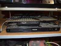 Dvd speler philips met 2 speakers magnum, usb lamp, dvd lg, vhs recorder sony - afbeelding 4 van  5