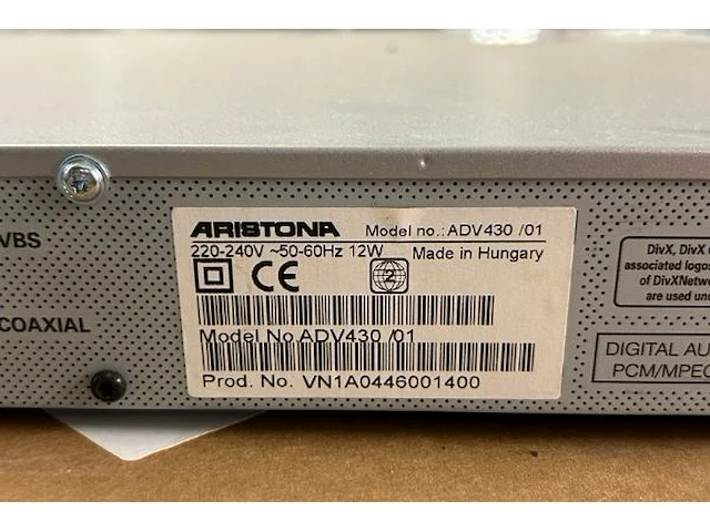 Dvd video player aristona - afbeelding 6 van  6