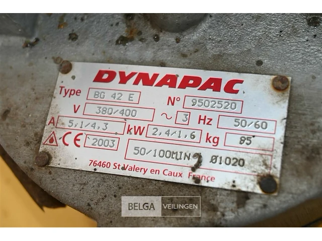 Dynapac bg42e vlinderpolijstmachine - afbeelding 6 van  6