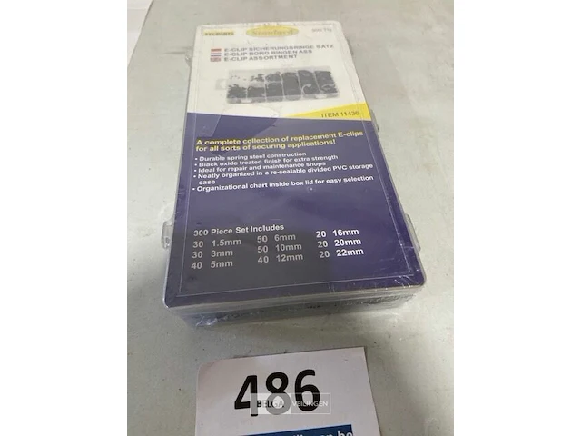 E-clip borg ringen assortiment 300 delig - afbeelding 1 van  3