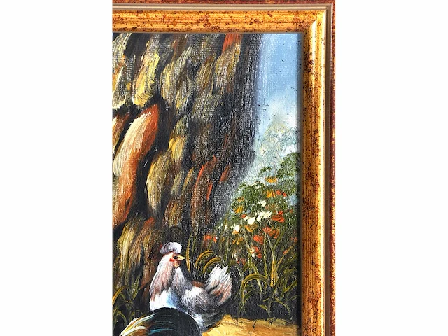 E. krüger - neerhofdieren - olie op doek - lot van 2 - afbeelding 6 van  16