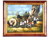 E. krüger - neerhofdieren - olie op doek - lot van 2 - afbeelding 16 van  16