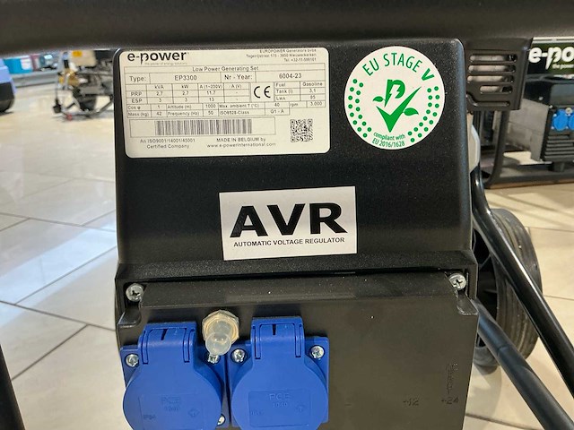 E-power 2023 ep3300 met handvaten en transportwiel stroomgenerator - afbeelding 3 van  19