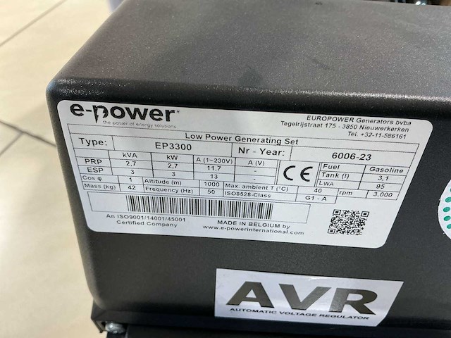 E-power 2023 ep3300 stroomgenerator - afbeelding 11 van  19