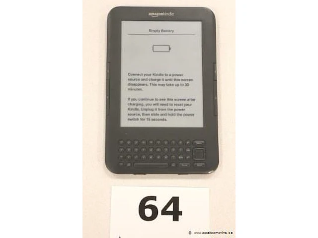 E-reader kindle, zonder kabels, werking niet gekend - afbeelding 1 van  3
