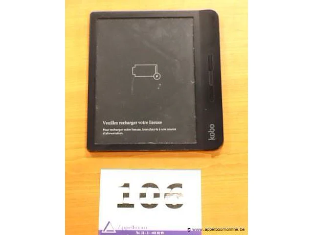 E-reader kobo, zonder kabels, werking niet gekend - afbeelding 1 van  3