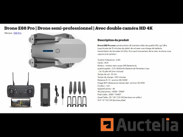 E88 pro semi-professionele drone - afbeelding 2 van  2