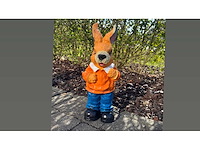 Easter bunny / paashaas h48cm orange - afbeelding 1 van  2