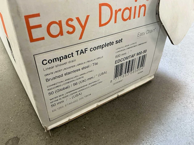 Easy drain compact taf douchegoot - afbeelding 5 van  5