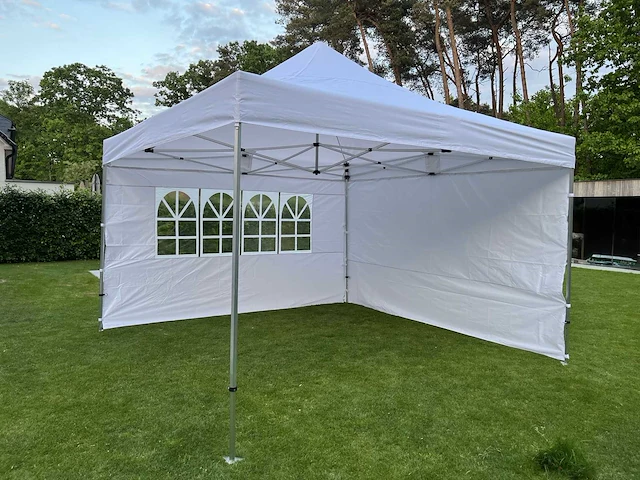 Easy-up tent 3m x 6m wit aluminium frametent party - afbeelding 1 van  4