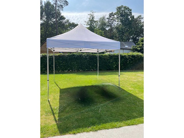 Easy-up tent 4m x 4m wit aluminium frametent party - afbeelding 2 van  4