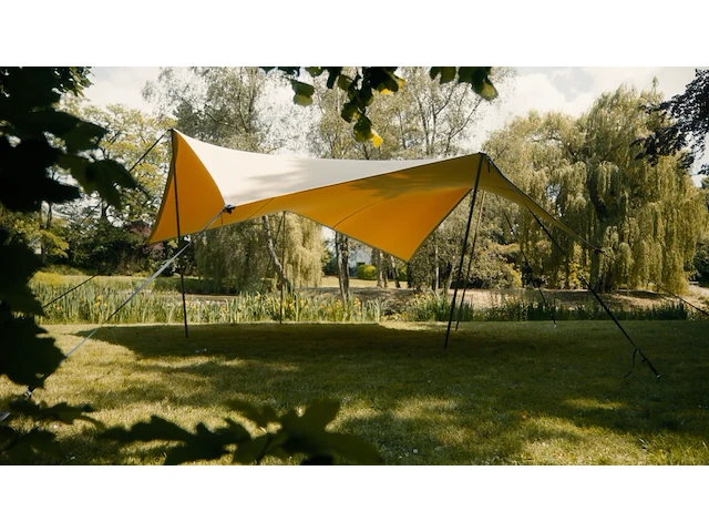Easyflexx stretchtent 8,5 x 8,5 m desert sand - afbeelding 2 van  5