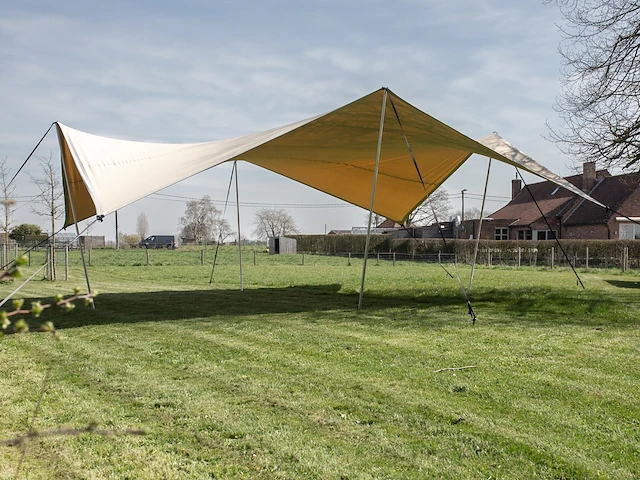 Easyflexx stretchtent 8,5 x 8,5 m desert sand - afbeelding 3 van  5