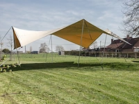 Easyflexx stretchtent 8,5 x 8,5 m desert sand - afbeelding 3 van  5