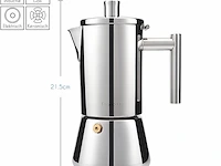 Easyworkz stovetop espresso maker 300ml - afbeelding 2 van  5