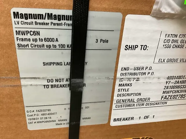Eaton mwpc6n vermogenschakelaar - afbeelding 2 van  10