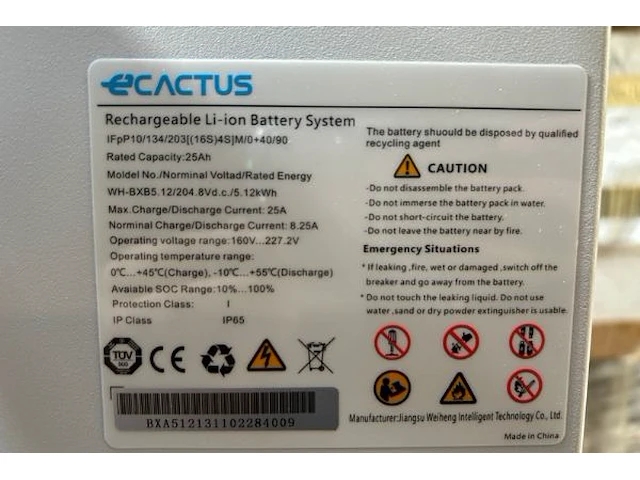 Ecactus omvormer hoogwaardige alles-in-1-batterijenergieopslagsysteem - afbeelding 3 van  3