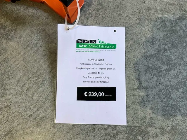 Echo cs-501 sx kettingzaag - afbeelding 4 van  4