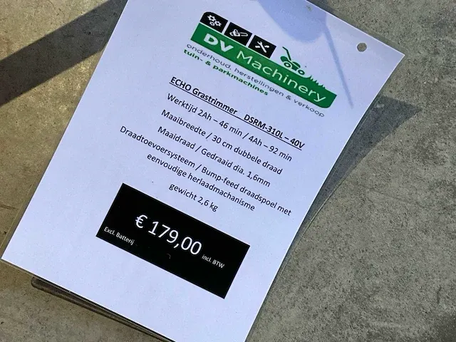 Echo dsrm-310l accu kantenmaaier - afbeelding 4 van  5