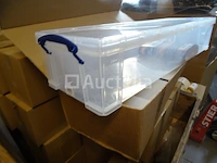 Echt handige doos 22 liter transparant - afbeelding 1 van  2