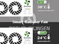 Ecocalm radiatorventilator mono set, intelligente radiatorversterker - afbeelding 3 van  3
