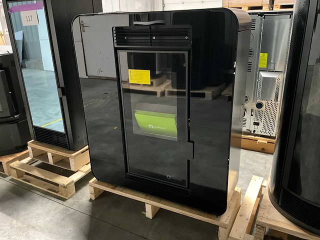 Ecoforest bolonia - zwart - pelletkachel - afbeelding 8 van  9