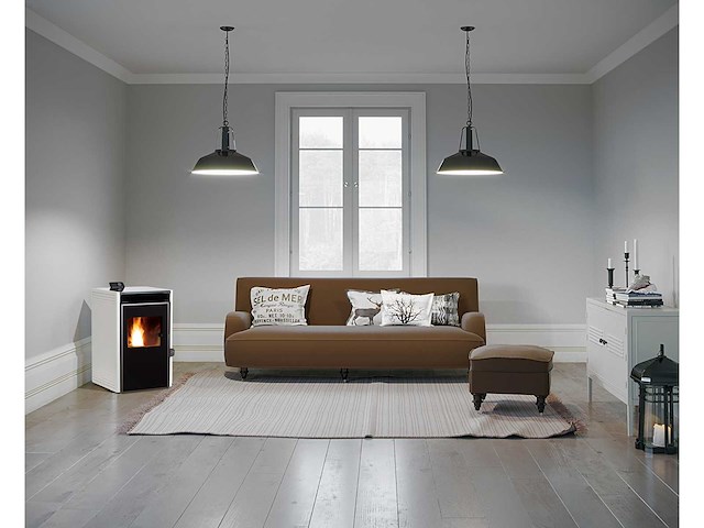 Ecoforest creta - wit - pelletkachel - afbeelding 2 van  2