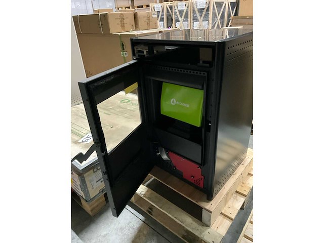 Ecoforest creta - zwart - pelletkachel - afbeelding 4 van  7