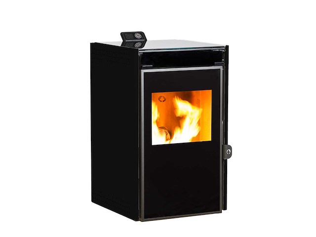 Ecoforest creta - zwart - pelletkachel - afbeelding 1 van  7