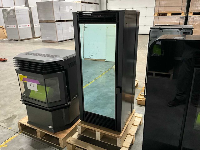 Ecoforest dubai - zwart - pelletkachel - afbeelding 2 van  7