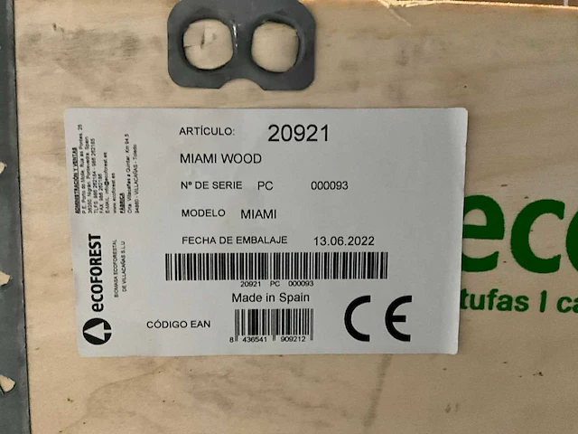 Ecoforest miami wood - pelletkachel - afbeelding 3 van  6