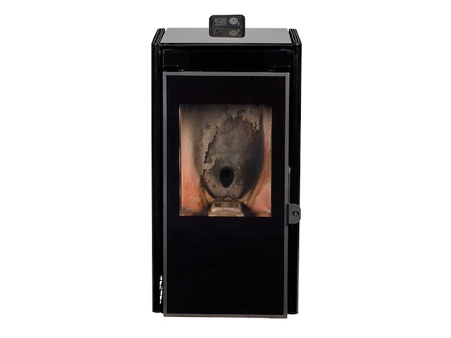 Ecoforest moon ii - zwart - pelletkachel - afbeelding 1 van  6