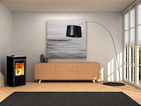 Ecoforest moon ii - zwart - pelletkachel - afbeelding 2 van  6