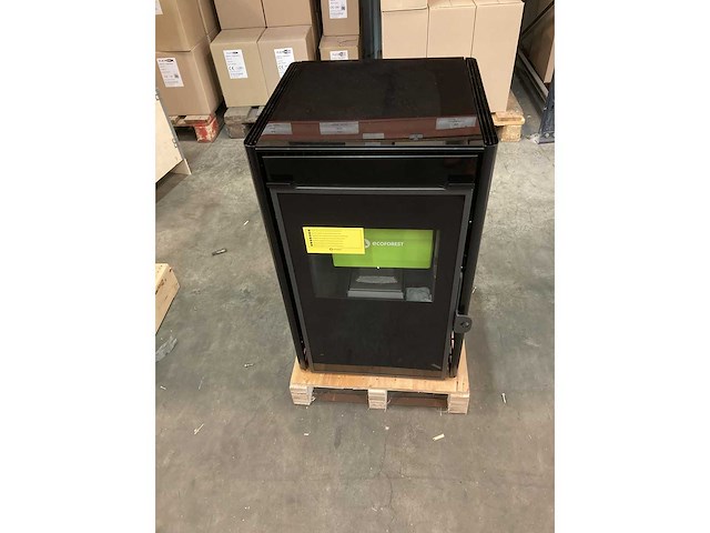 Ecoforest moon ii - zwart - pelletkachel - afbeelding 4 van  6