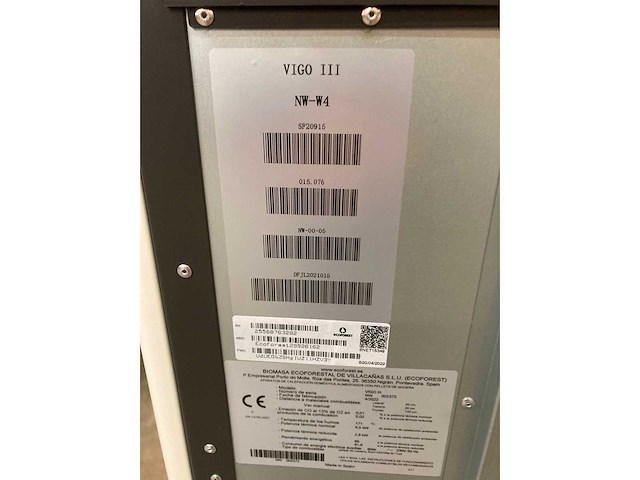 Ecoforest vigo iii - wit - pelletkachel - afbeelding 5 van  5