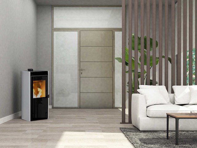 Ecoforest vigo iii - wit - pelletkachel - afbeelding 2 van  5