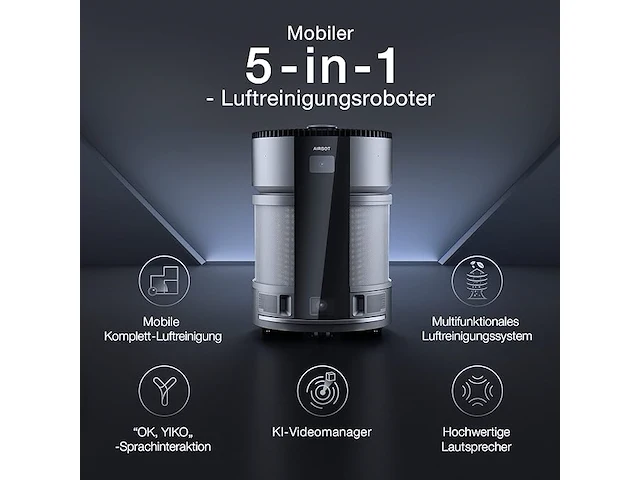 Ecovacs airbot z1 mobiele luchtzuiveraar - afbeelding 2 van  4