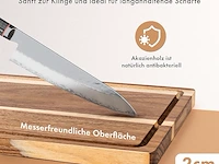 Edelhaus snijplank hout 3-delige set (40x30 / 33x24 / 26x18cm) - afbeelding 3 van  4