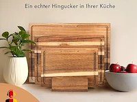 Edelhaus snijplank hout 3-delige set (40x30 / 33x24 / 26x18cm) - afbeelding 4 van  4
