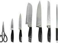 Edenberg 8-delige messenset zwart - afbeelding 2 van  4