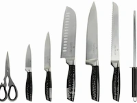 Edenberg 8-delige messenset zwart - afbeelding 2 van  4