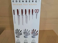 Edenberg 8-delige messenset zwart - afbeelding 3 van  4