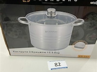 Edenberg kookpot ook voor inductie 30cm 15,5 liter - afbeelding 1 van  3