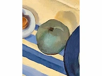 Edmond delescluze - stilleven met appels - olie op doek - afbeelding 8 van  9
