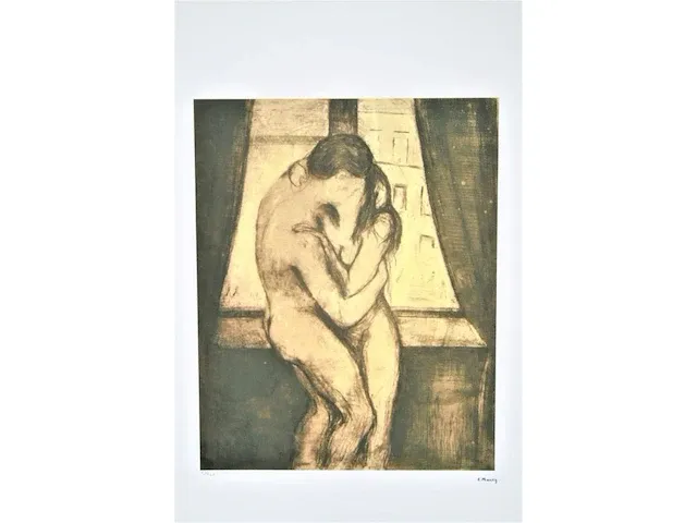 Edvard munch - de kus - afbeelding 8 van  11