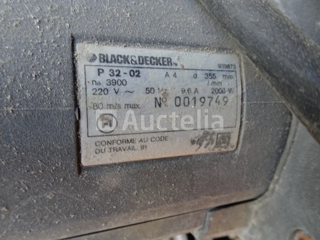 Een black&decker p32-02 cirkelzaag - afbeelding 3 van  3